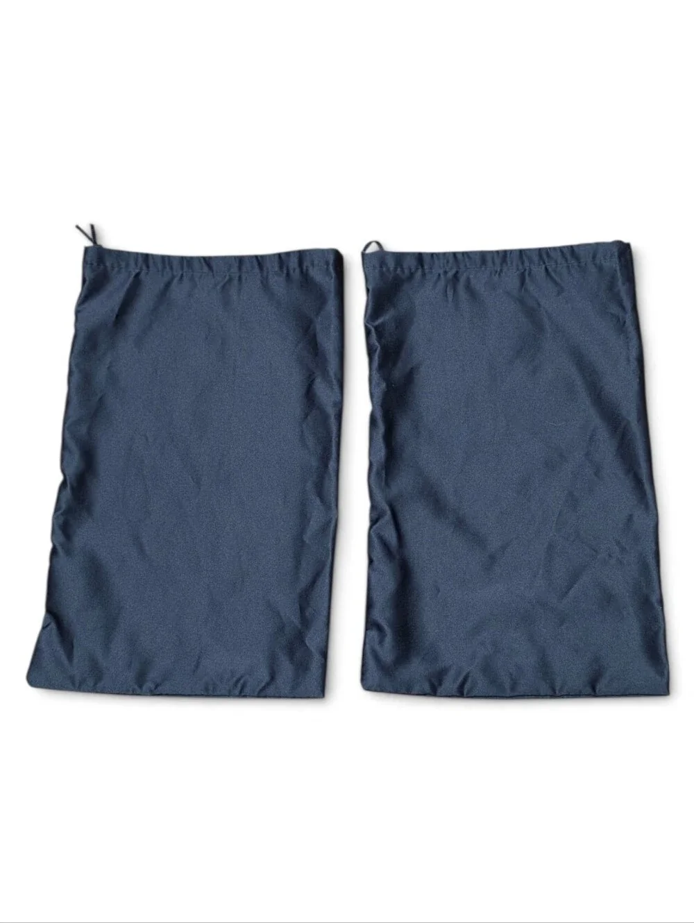Prada Set of 2 Navy/Black Drawstring Shoe Dust Bags Storage Sleeves